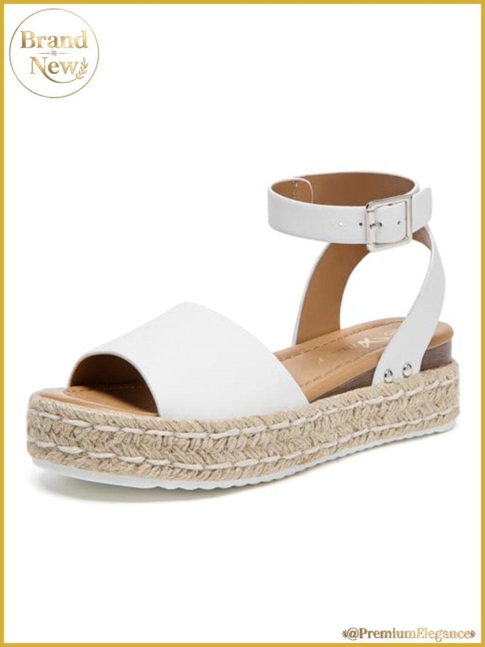 Athlefit Women's Espadrille Platform Wedge Sandals Open Toe Summer